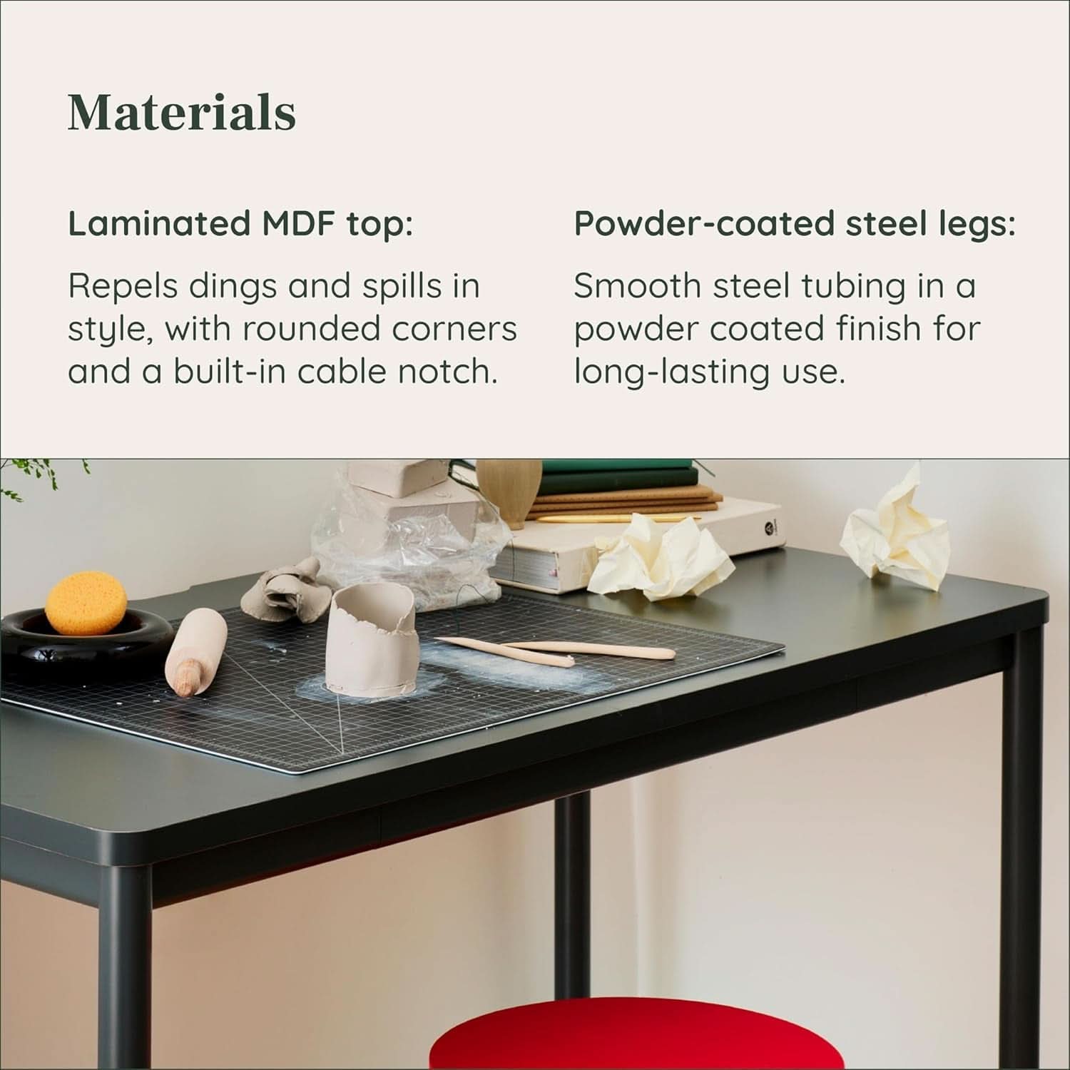 Functional Home Office Desk with Effortless Assembly Design