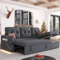 L Shaped Sleeper Sofa Bed with Storage and USB Port