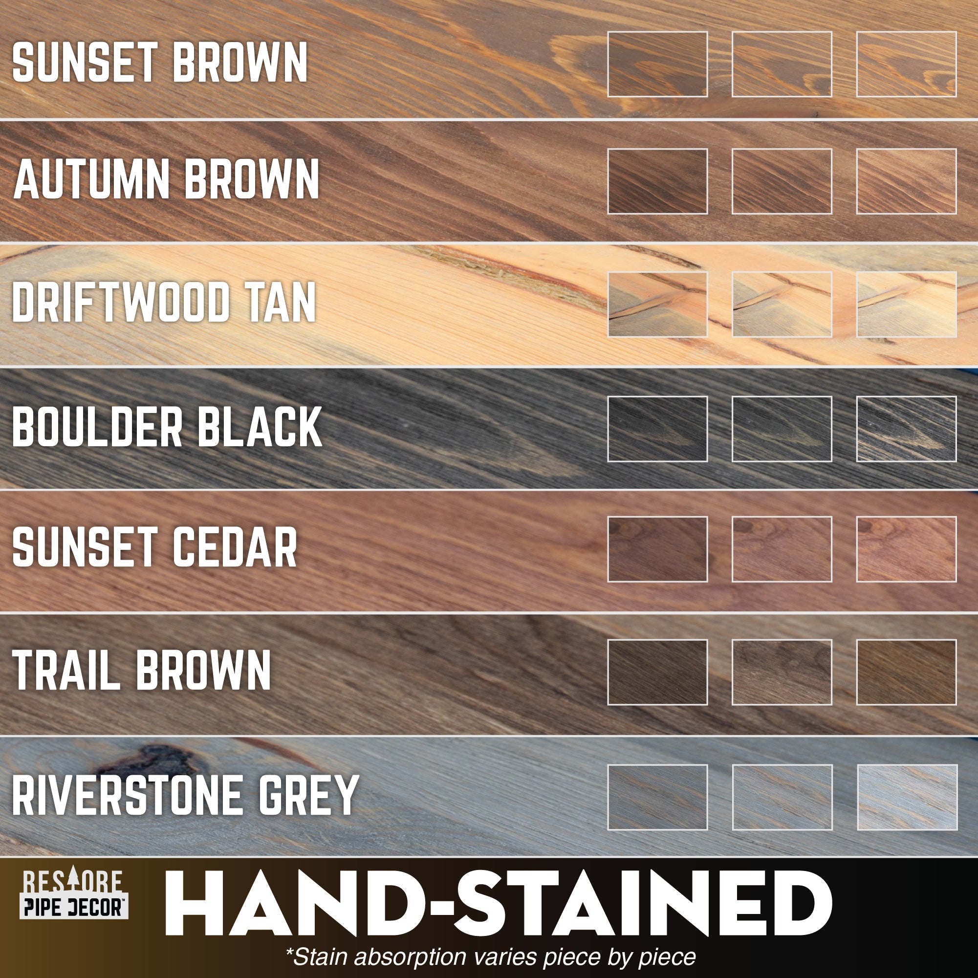 36 in. Wall Mounted Clothing Rack with Wood Shelf, Trail Brown