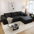 Modern 107.5 Inch Cloud Sectional Sofa With Chaise