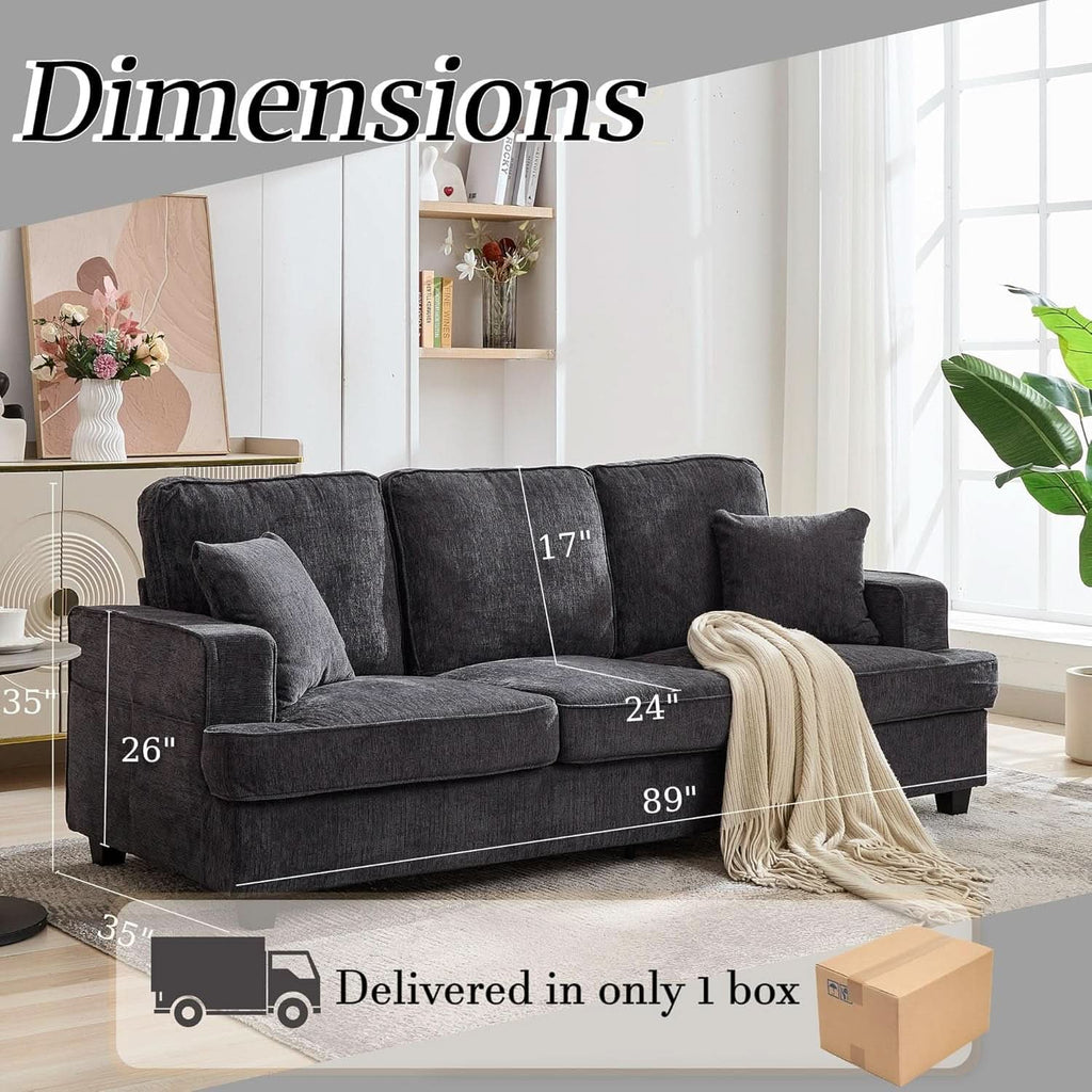 Modern Deep Seat Loveseat Couch for Comfortable Living