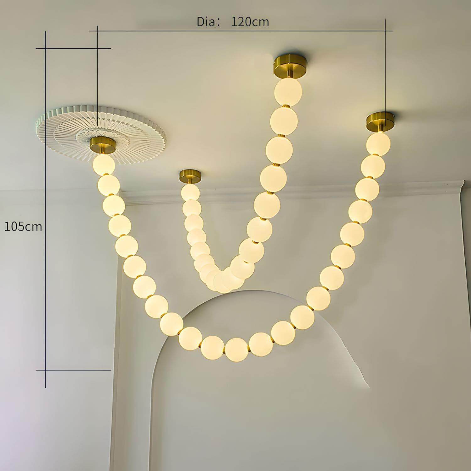 Pearl Necklace Combination Chandelier