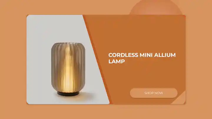 Cordless Mini Allium Lamp by@Outfy