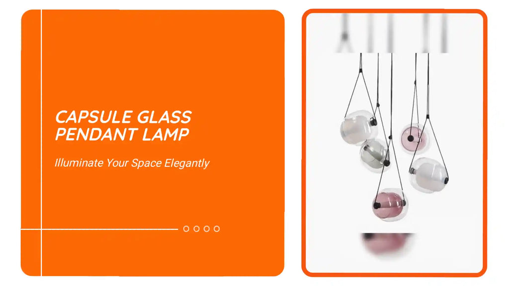 Capsule Glass Pendant Lamp by@Outfy