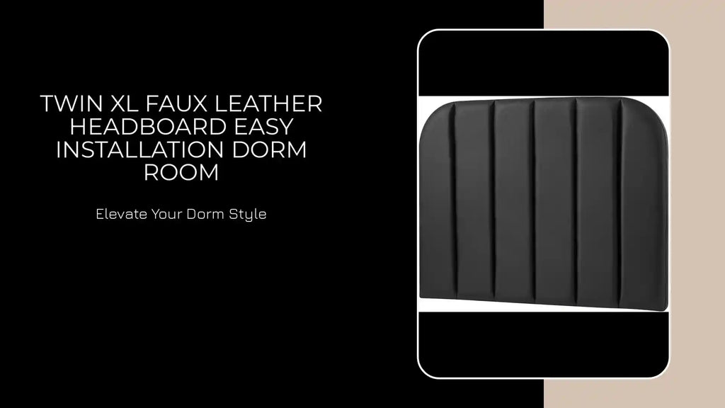 Twin XL Faux Leather Headboard Easy Installation Dorm Room by@Outfy