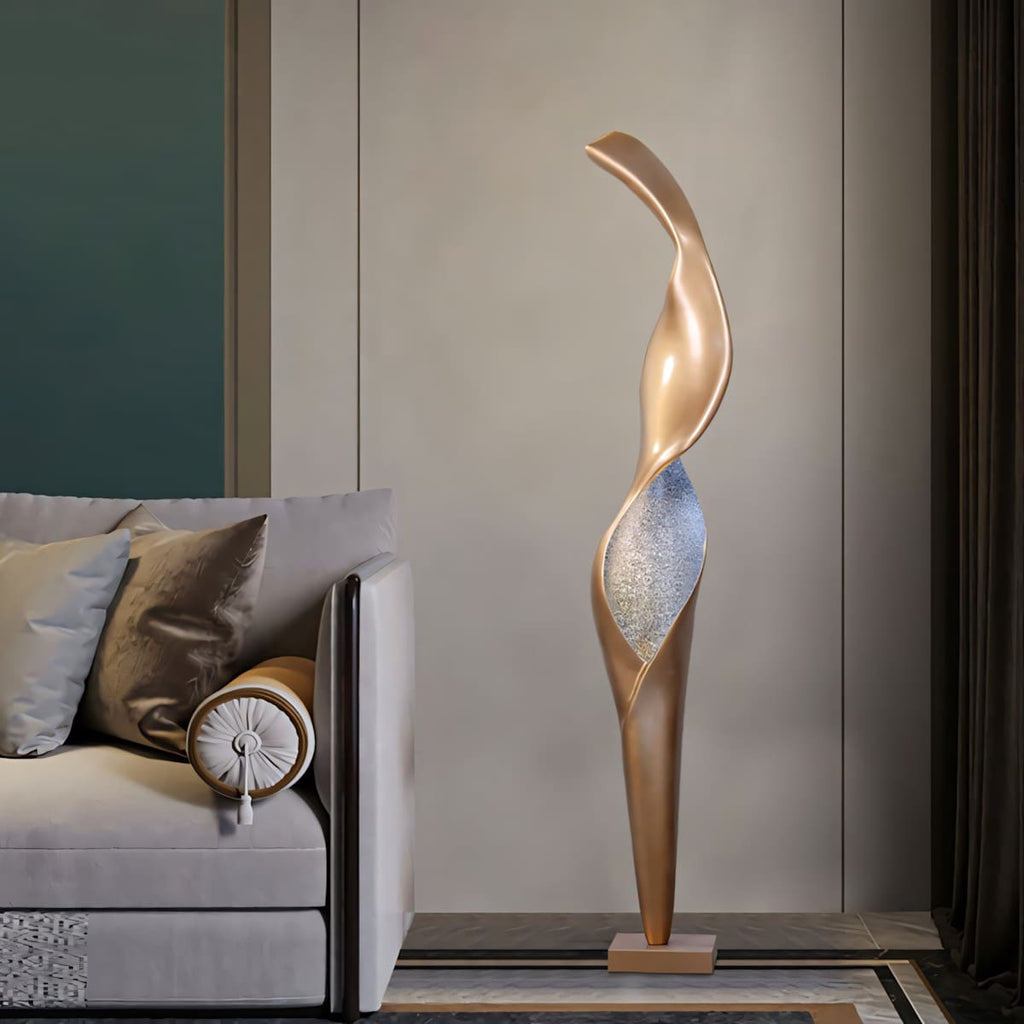 Torch Sculpture Floor Lamp
