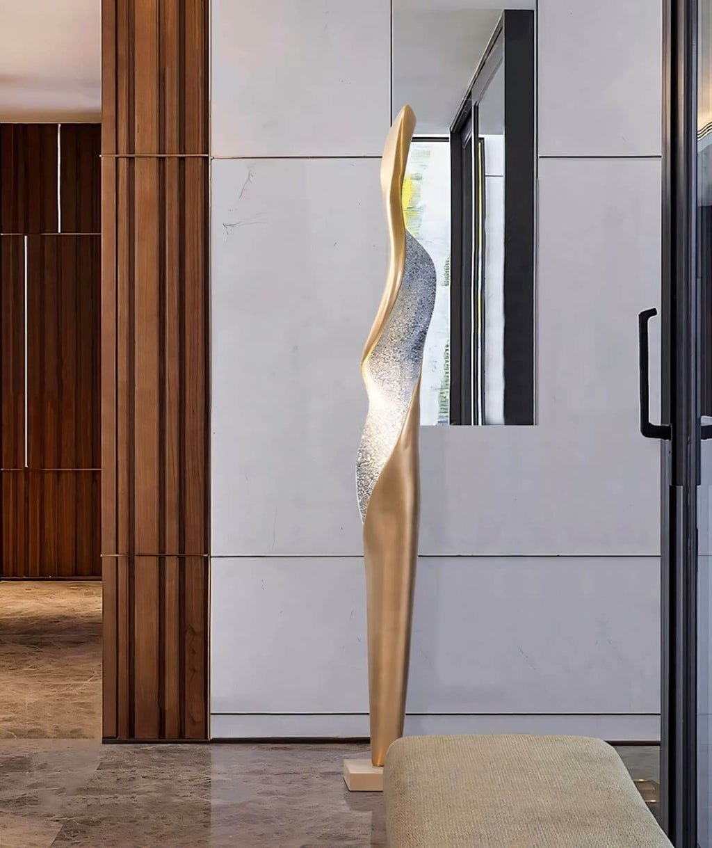 Torch Sculpture Floor Lamp