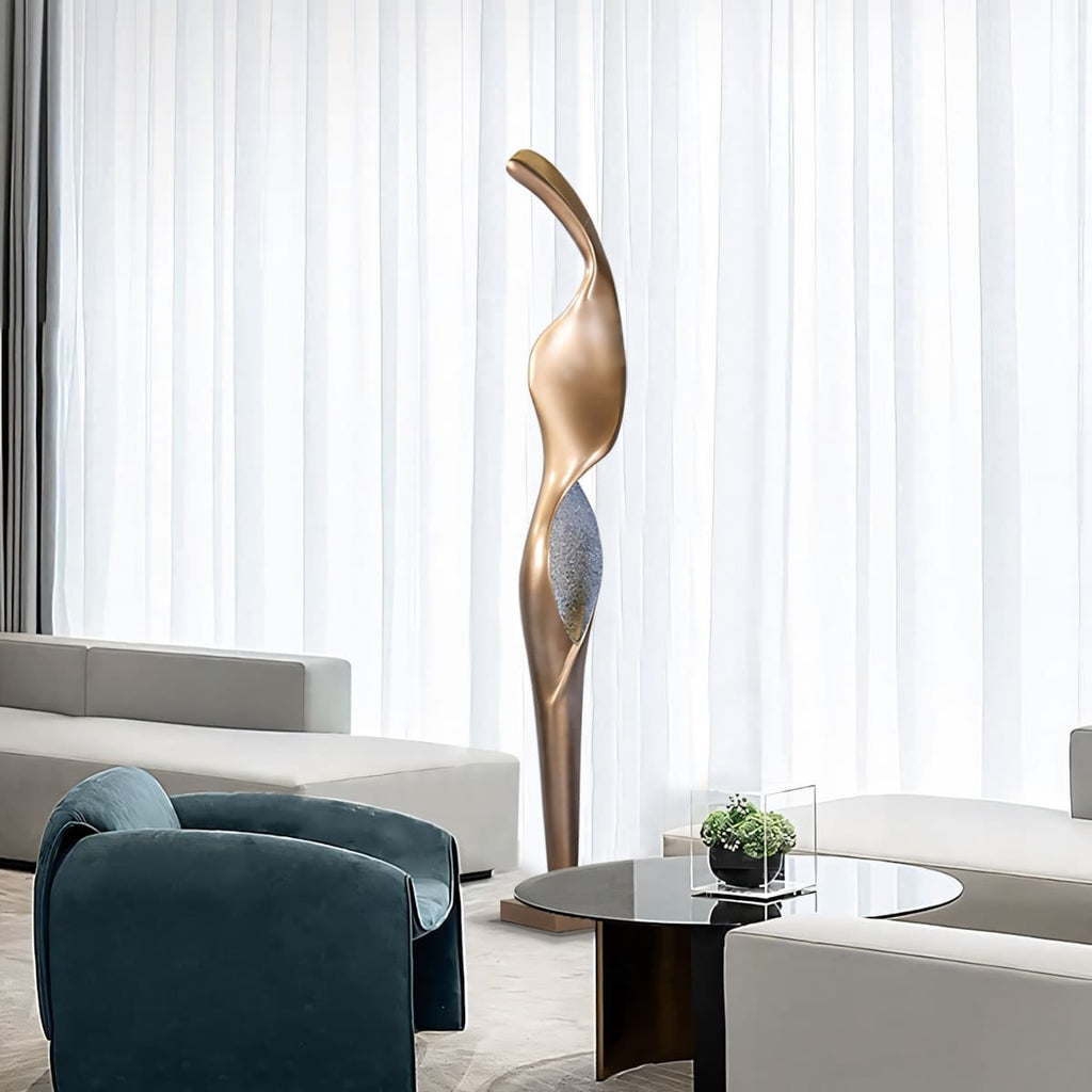 Torch Sculpture Floor Lamp