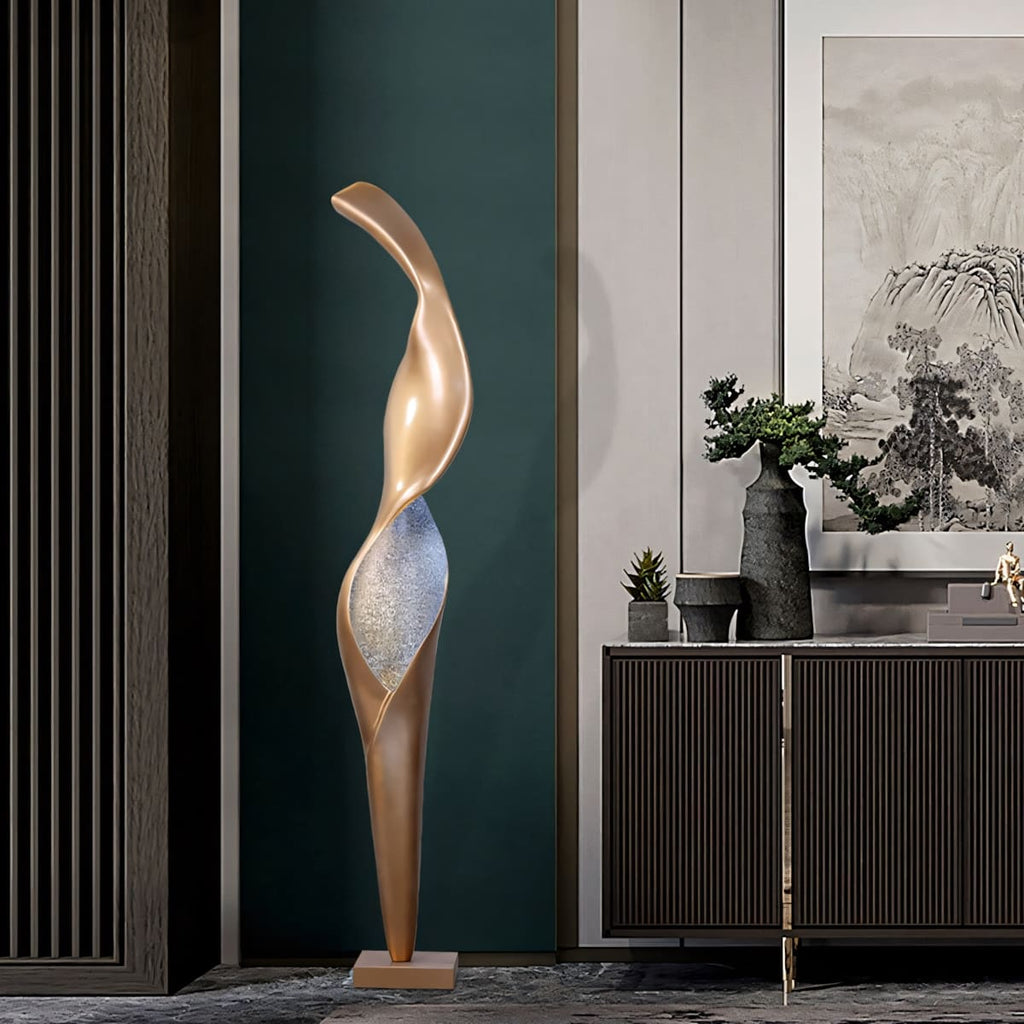 Torch Sculpture Floor Lamp