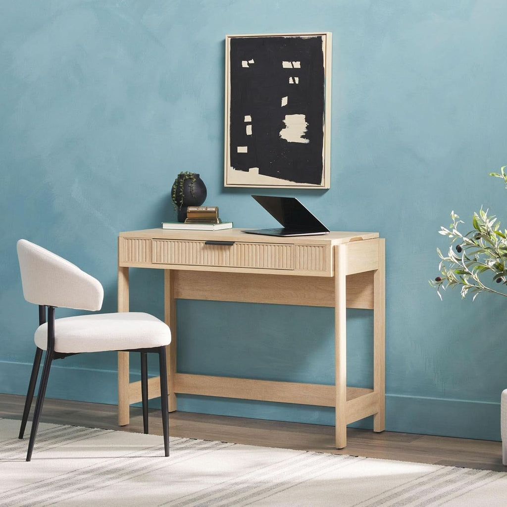 Transitional Lift-Top Desk With Storage And Adjustable Height