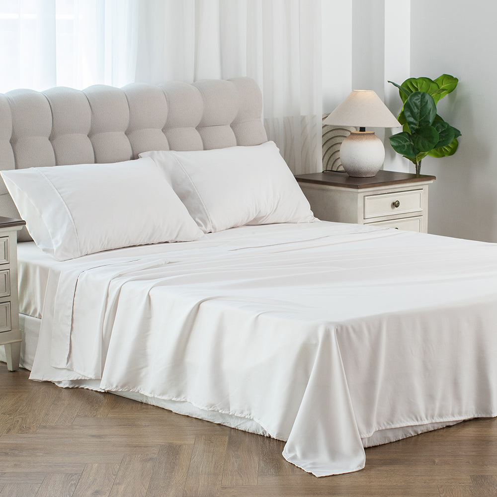 Kasentex Spring Soft Sheet Bedding Set in Deep Pocket, Hypoallergenic and Breathable, Room Decor, Graduation Gifts